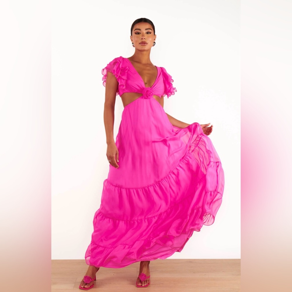 Show Me Your MuMu Pink Maxi Dress Size S NWT
